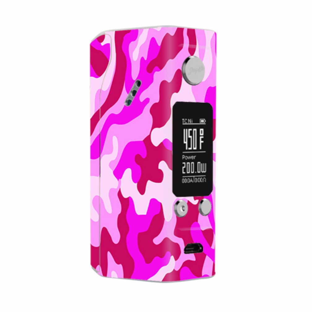 Pink Camo, Camouflage Wismec Reuleaux RX200S Skin