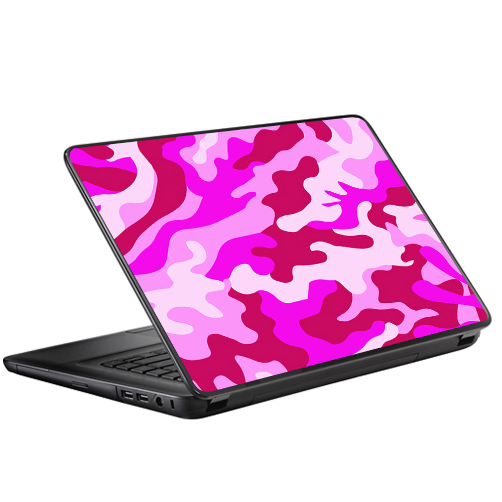  Pink Camo, Camouflage Universal 13 to 16 inch wide laptop Skin