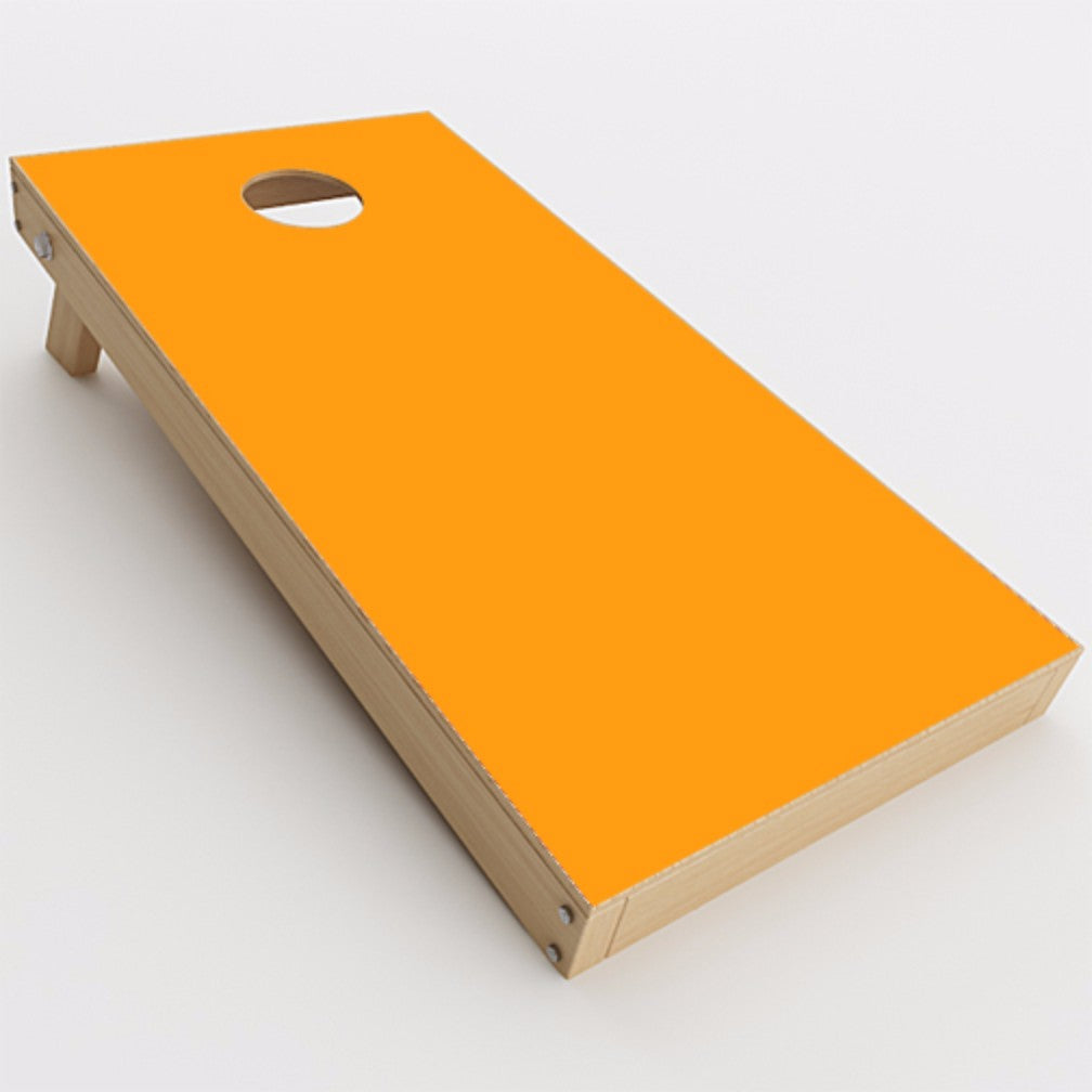  Solid Orange Cornhole Game Boards  Skin
