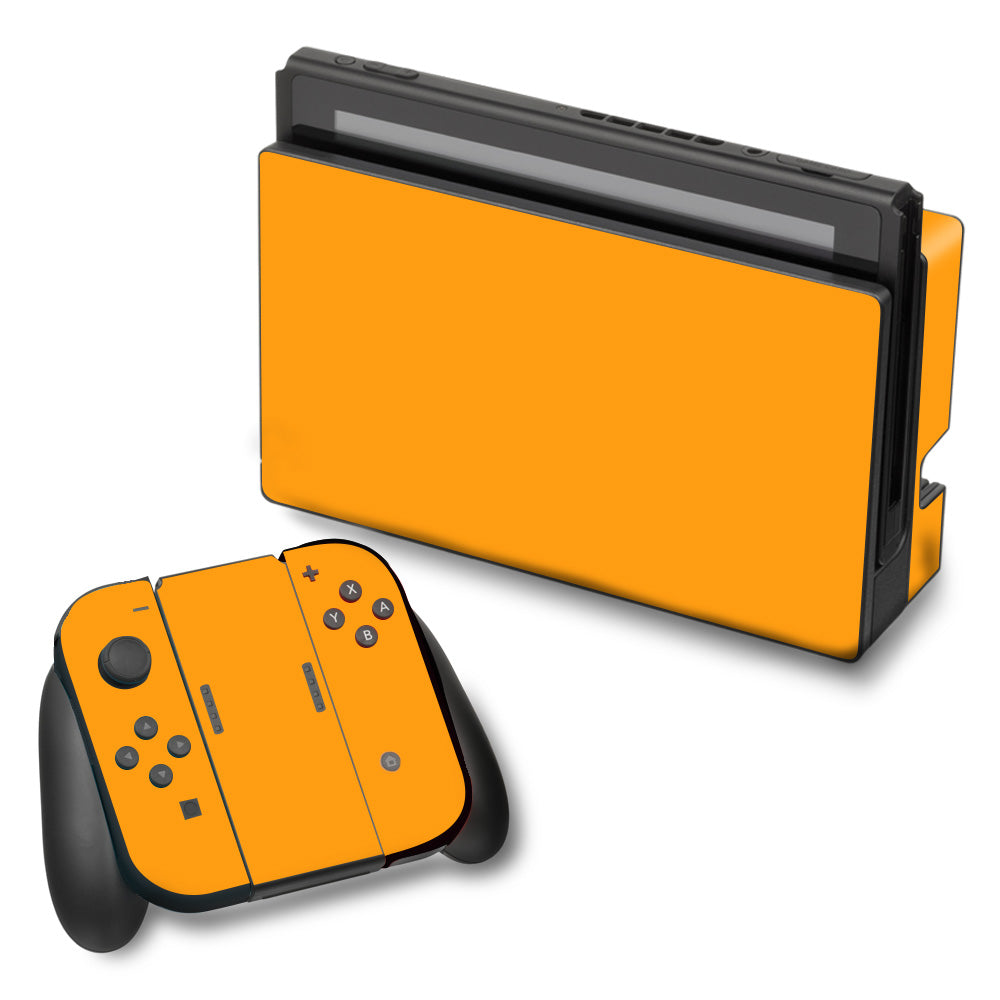  Solid Orange Nintendo Switch Skin