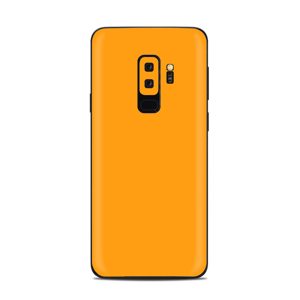  Solid Orange Samsung Galaxy S9 Plus Skin