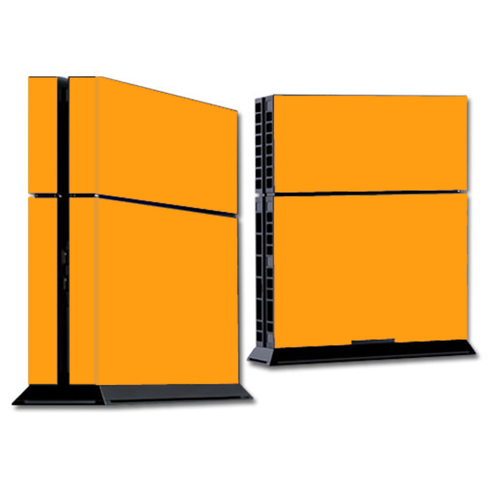  Solid Orange Sony Playstation PS4 Skin