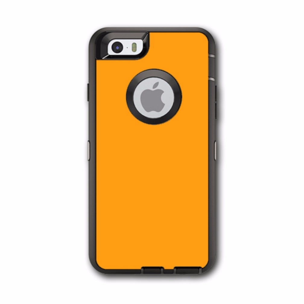  Solid Orange Otterbox Defender iPhone 6 Skin