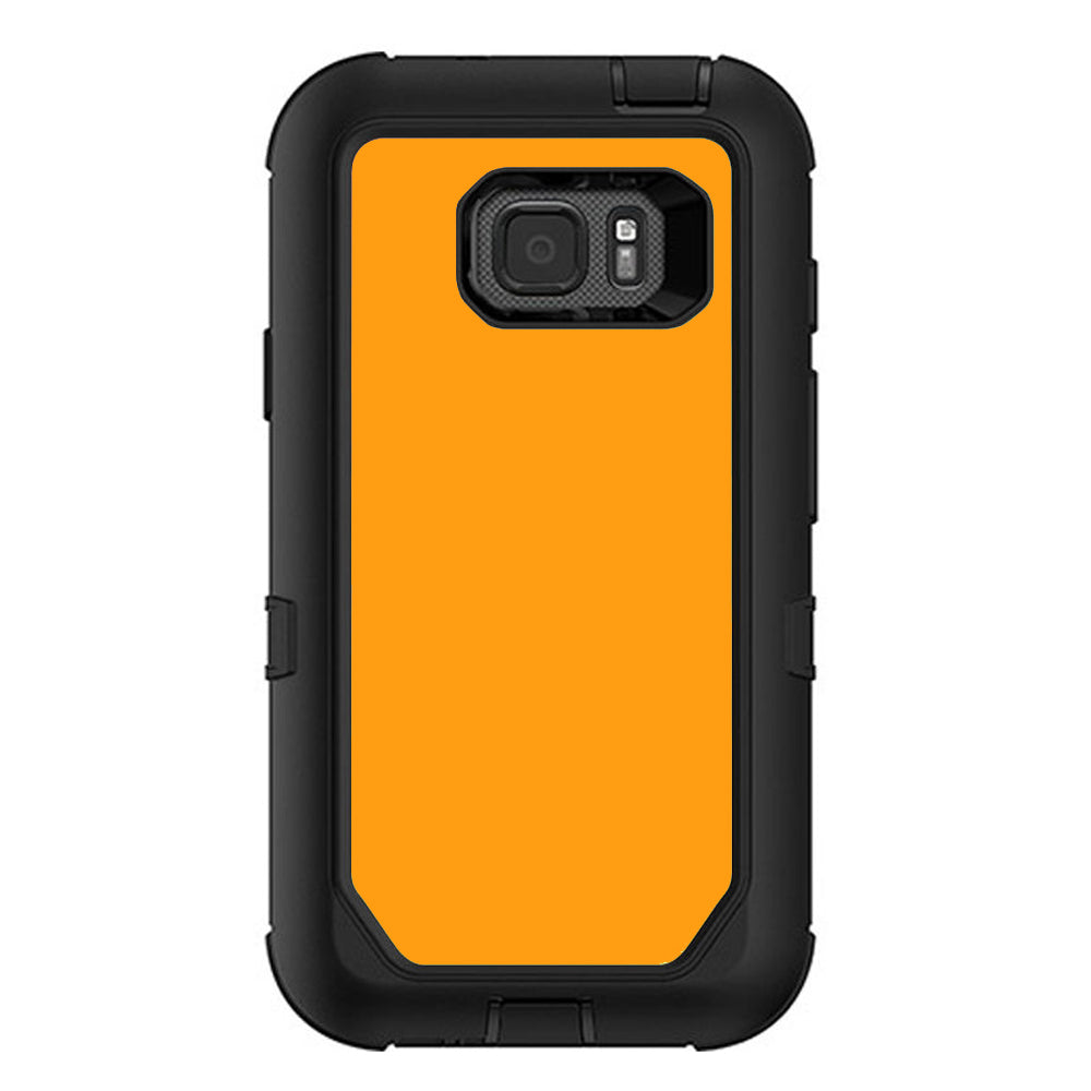  Solid Orange Otterbox Defender Samsung Galaxy S7 Active Skin
