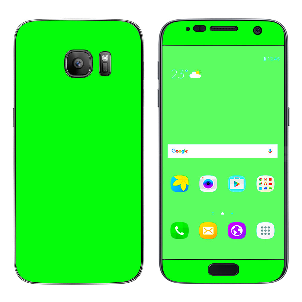  Bright Green  Samsung Galaxy S7 Skin