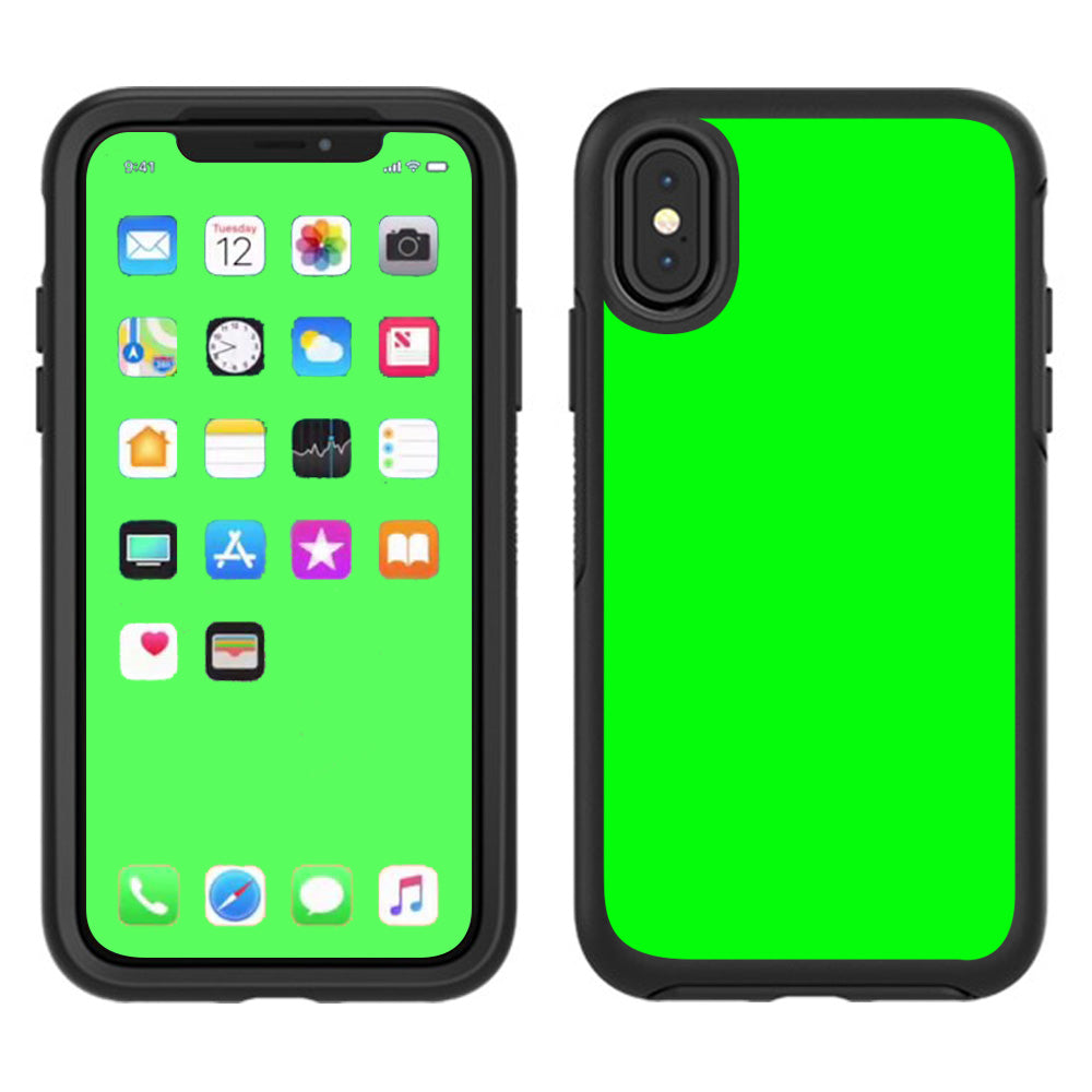  Bright Green  Otterbox Defender Apple iPhone X Skin