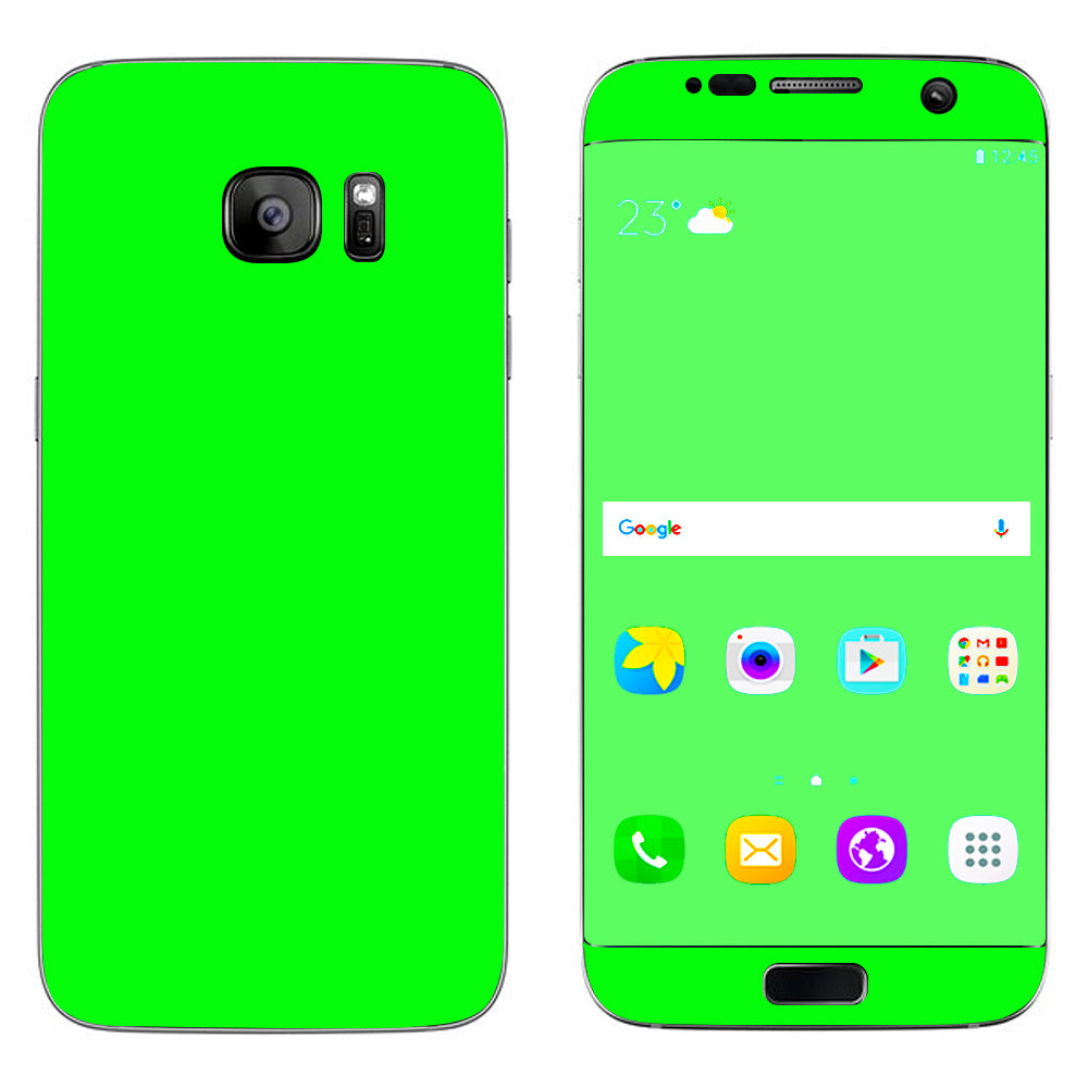  Bright Green  Samsung Galaxy S7 Edge Skin