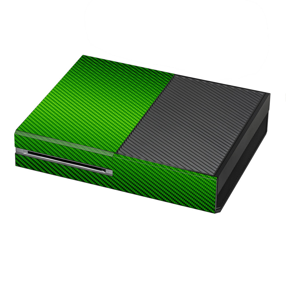  Lime Green Carbon Fiber Graphite Microsoft Xbox One Skin