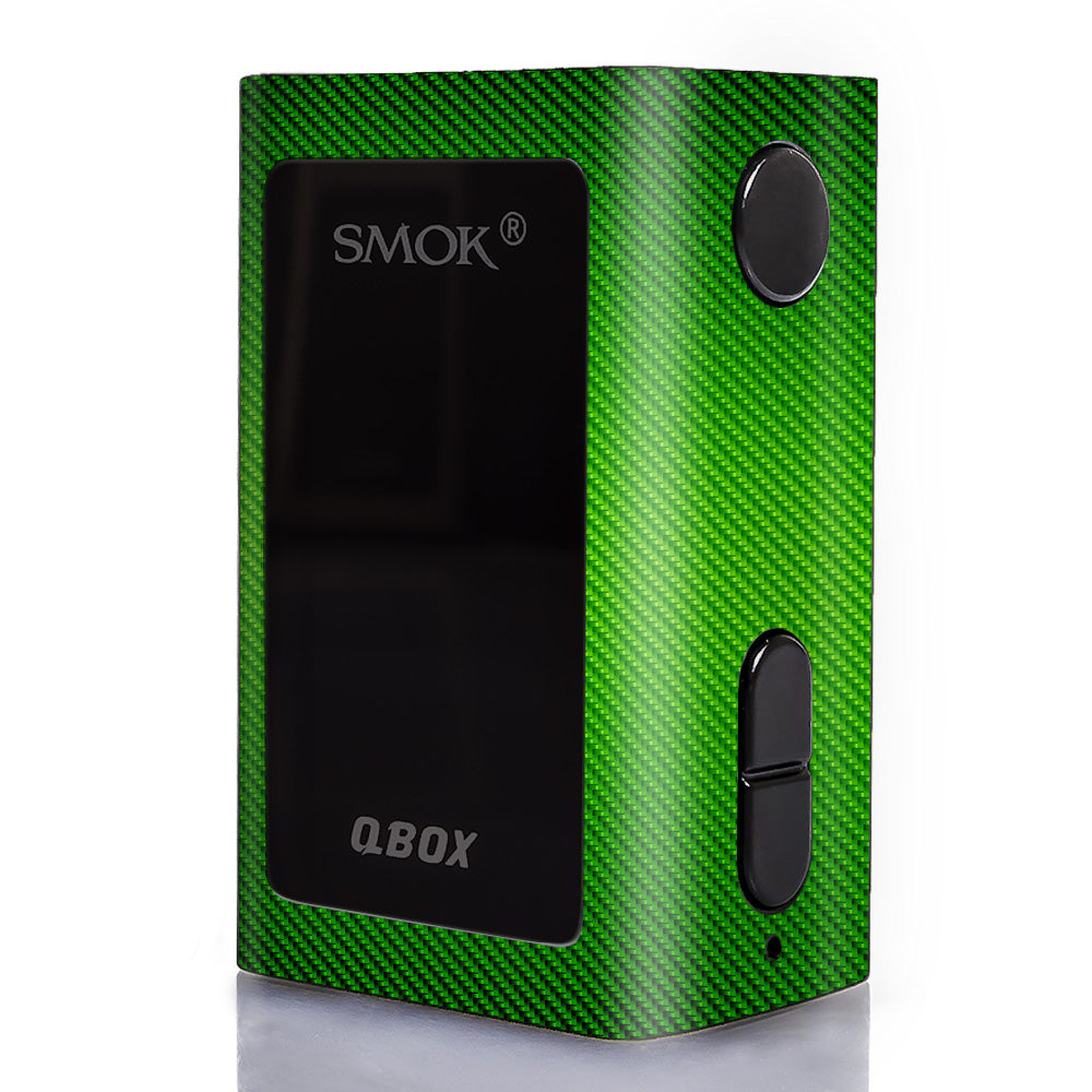 Lime Green Carbon Fiber Graphite Smok Q-Box Skin Lime Green Carbon Fiber Graphite Smok Q-Box Skin