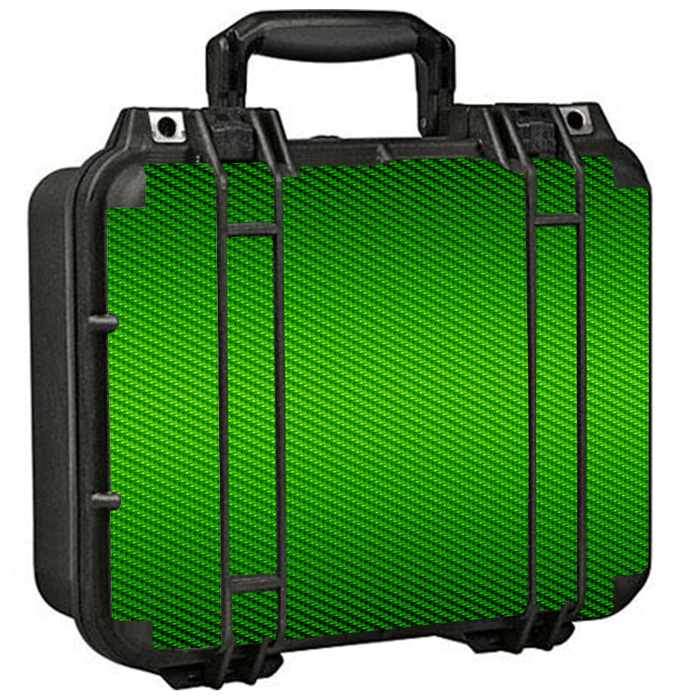  Lime Green Carbon Fiber Graphite Pelican Case 1400 Skin