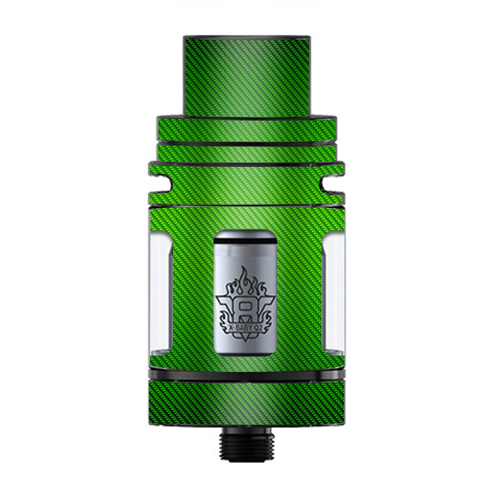  Lime Green Carbon Fiber Graphite TFV8 X-baby Tank Smok Skin