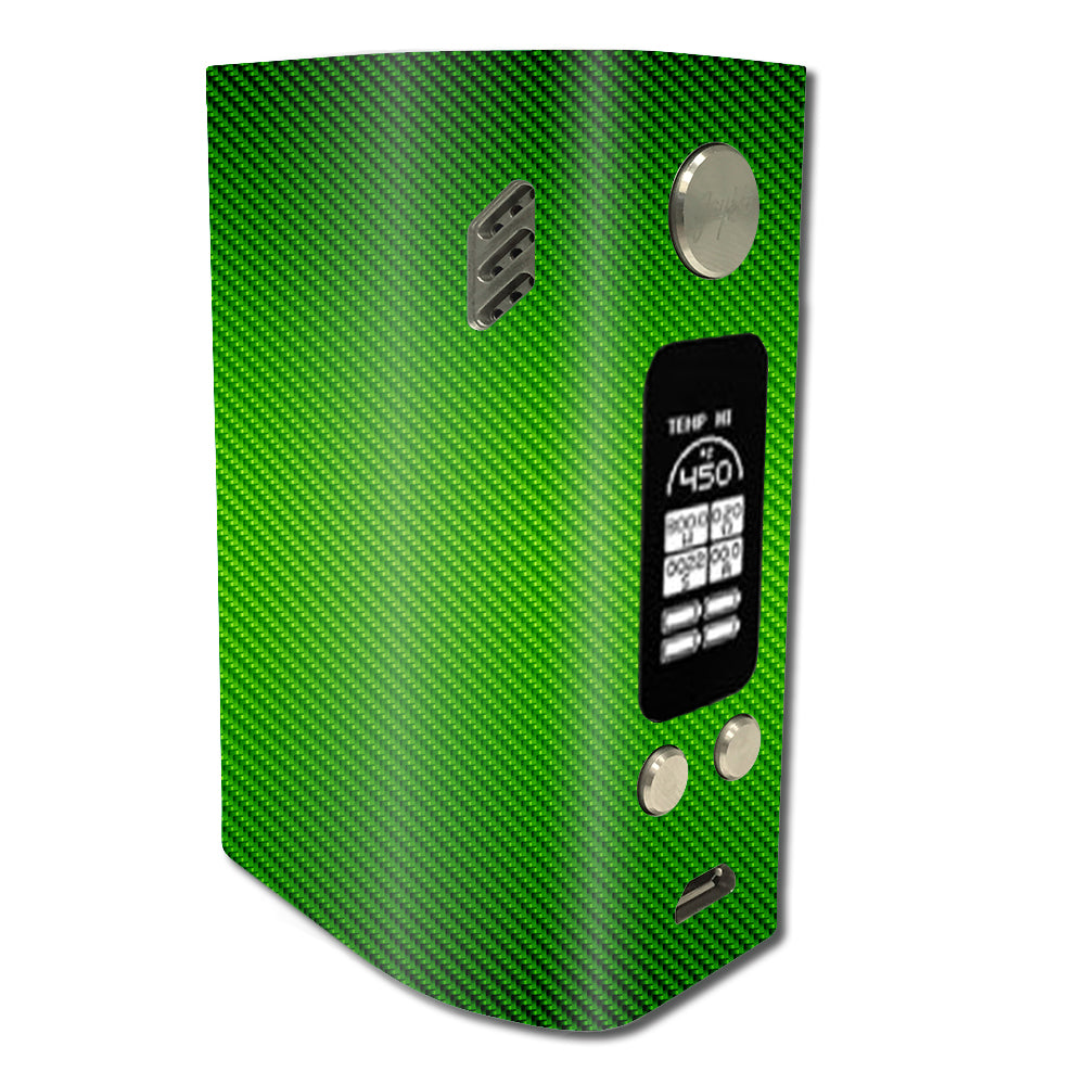  Lime Green Carbon Fiber Graphite Wismec Reuleaux RX300 Skin