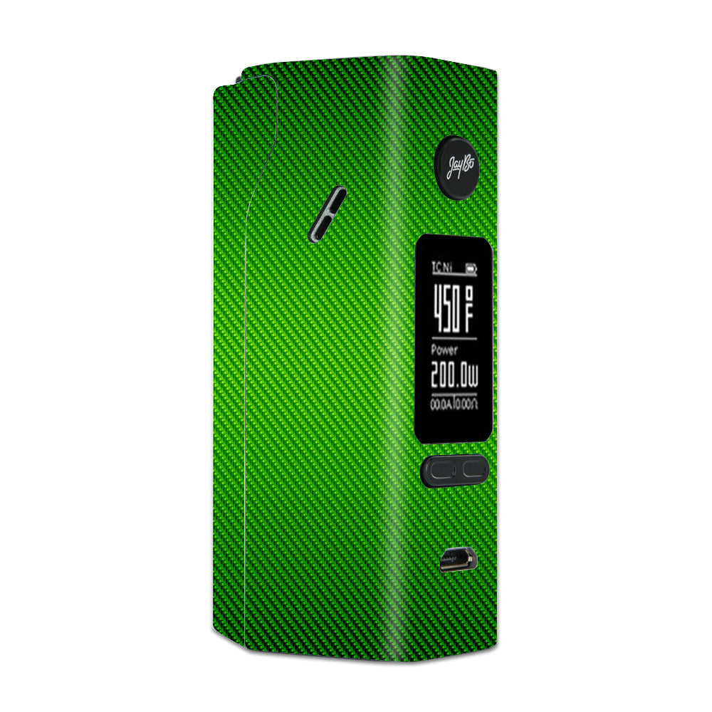  Lime Green Carbon Fiber Graphite Wismec Reuleaux RX 2/3 combo kit Skin