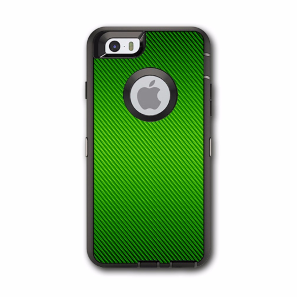  Lime Green Carbon Fiber Graphite Otterbox Defender iPhone 6 Skin