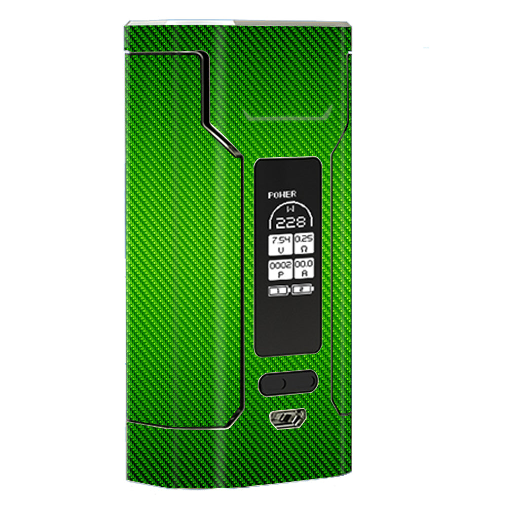  Lime Green Carbon Fiber Graphite Wismec Predator 228 Skin