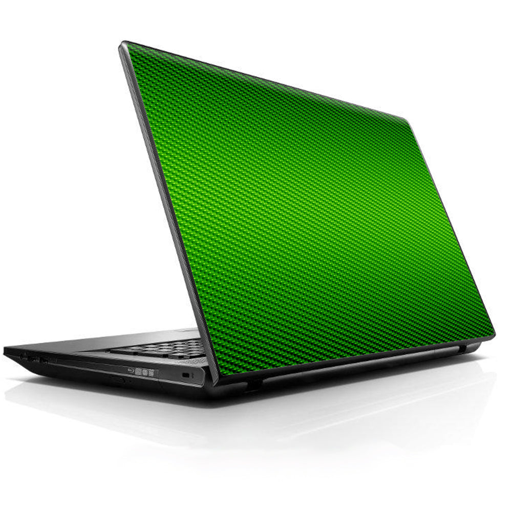  Lime Green Carbon Fiber Graphite Universal 13 to 16 inch wide laptop Skin