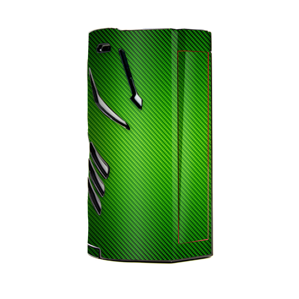  Lime Green Carbon Fiber Graphite T-Priv 3 Smok Skin