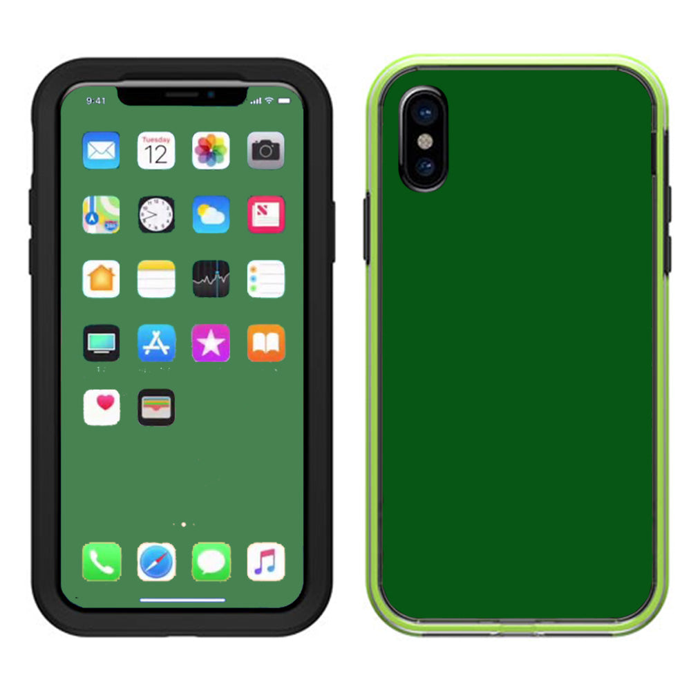  Solid Green,Hunter Green Lifeproof Slam Case iPhone X Skin