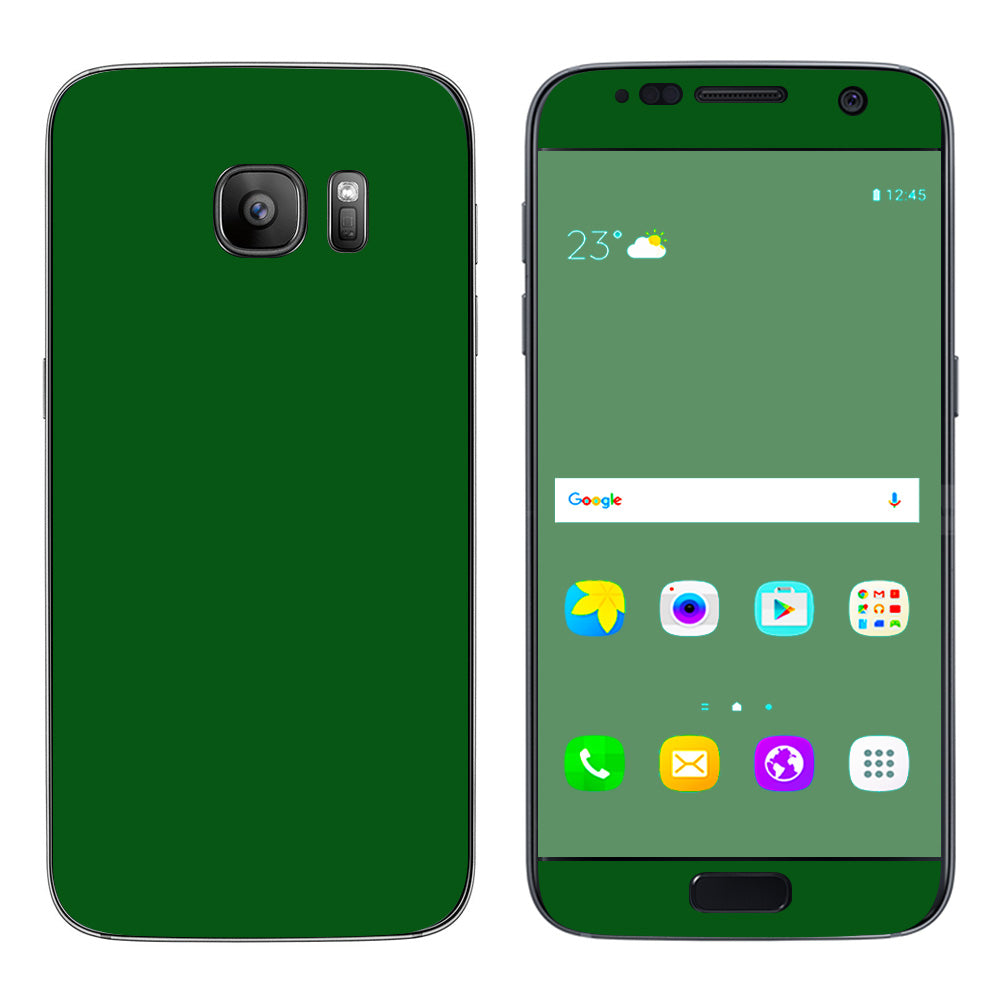  Solid Green,Hunter Green Samsung Galaxy S7 Skin