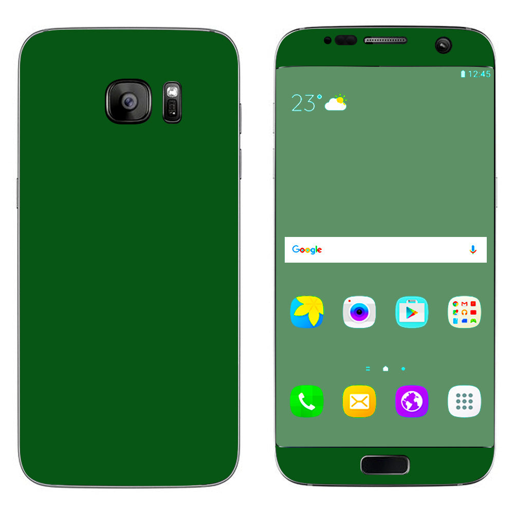  Solid Green,Hunter Green Samsung Galaxy S7 Edge Skin