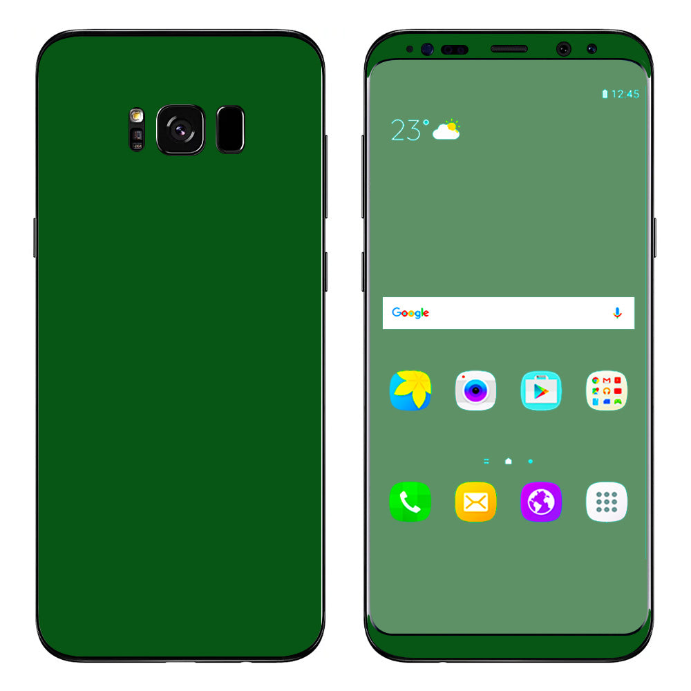  Solid Green,Hunter Green Samsung Galaxy S8 Skin