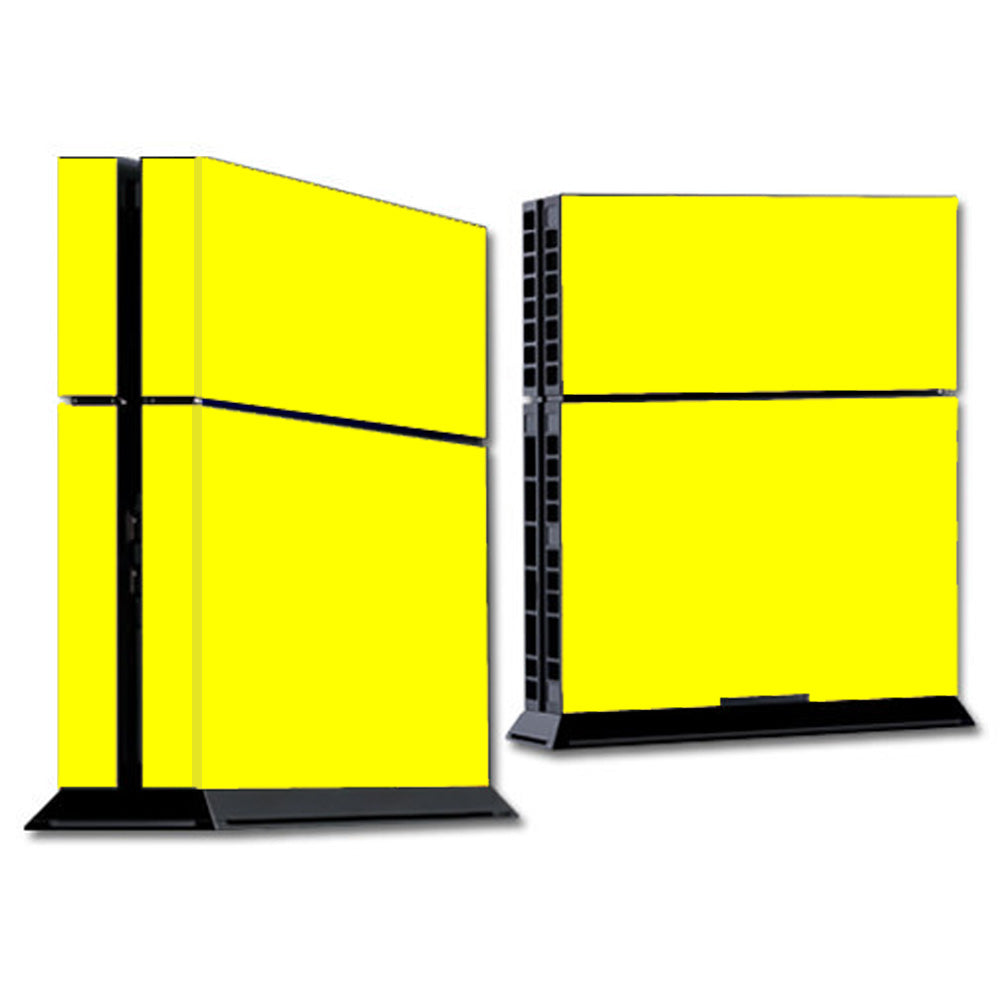  Bright Yellow Sony Playstation PS4 Skin