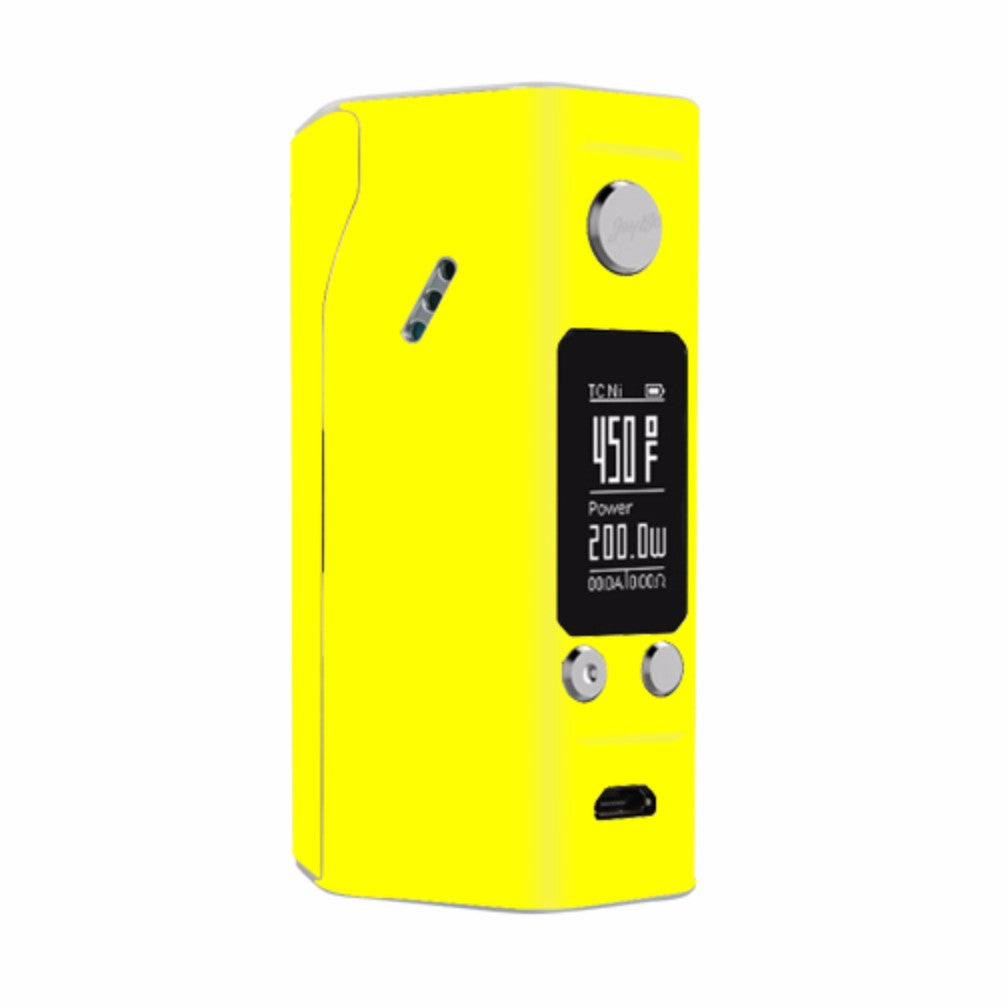  Bright Yellow Wismec Reuleaux RX200S Skin