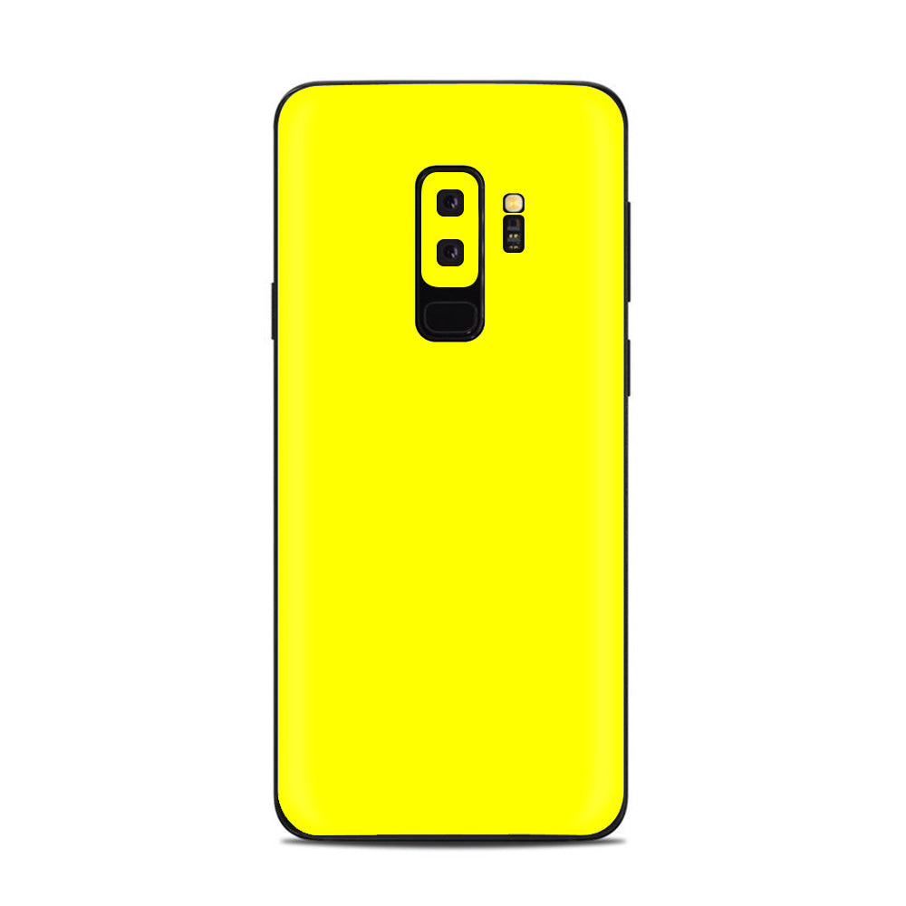  Bright Yellow Samsung Galaxy S9 Plus Skin