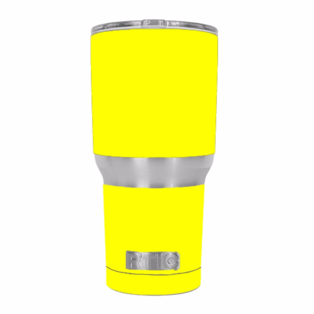  Bright Yellow RTIC 30oz Tumbler Skin