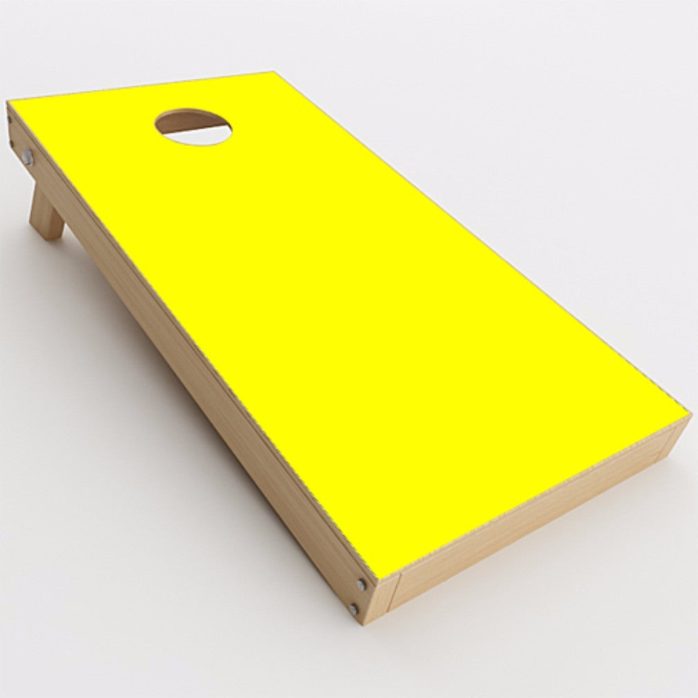  Bright Yellow Cornhole Game Boards  Skin