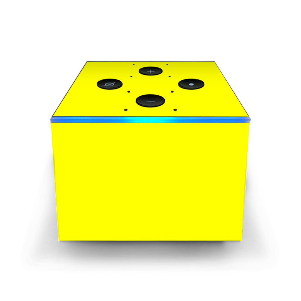  Bright Yellow Amazon Fire TV Cube Skin