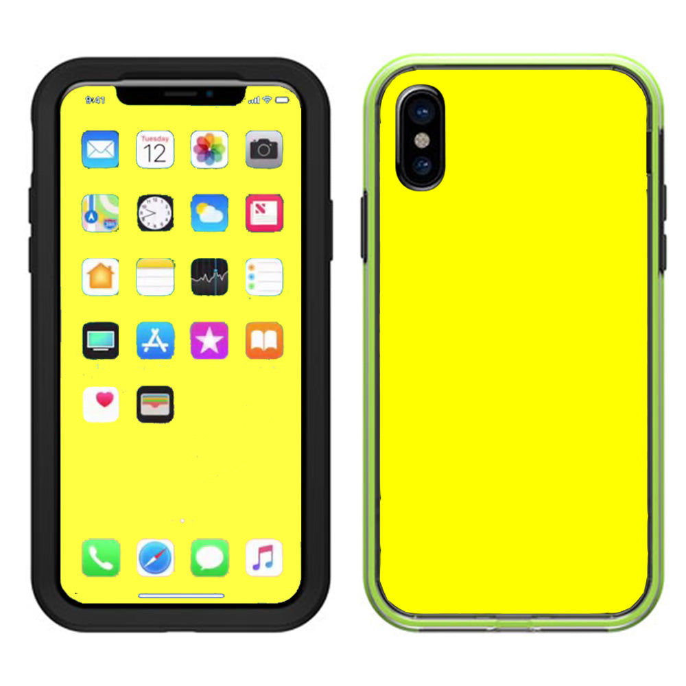  Bright Yellow Lifeproof Slam Case iPhone X Skin