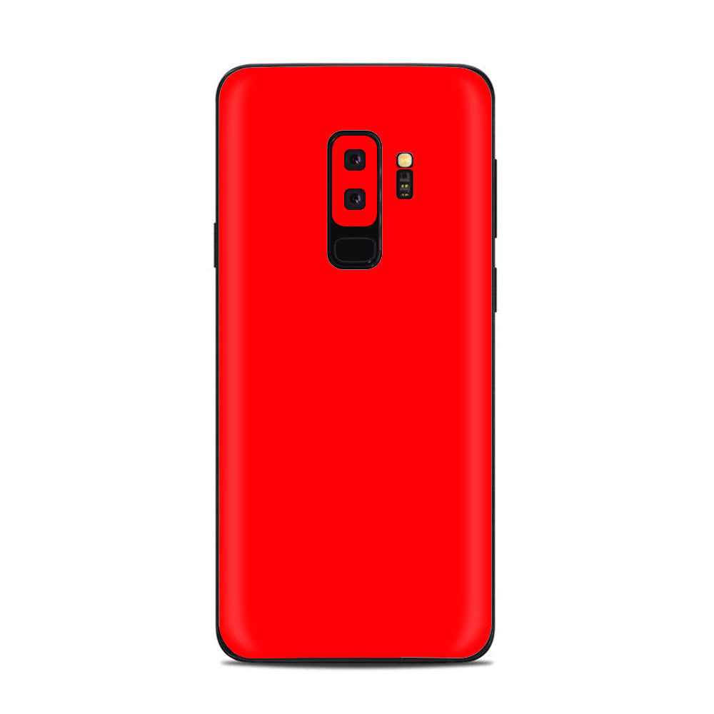  Bright Red Samsung Galaxy S9 Plus Skin