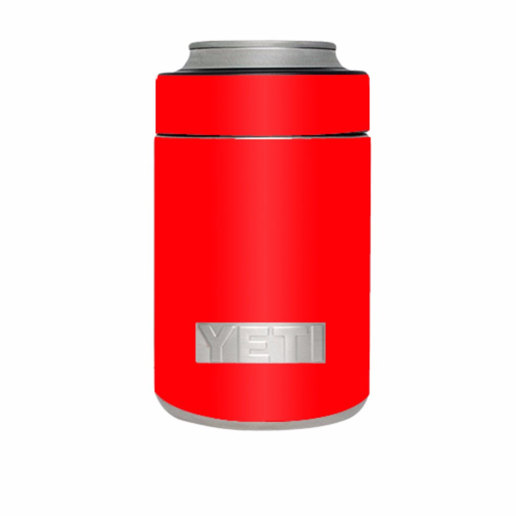  Bright Red Yeti Rambler Colster Skin