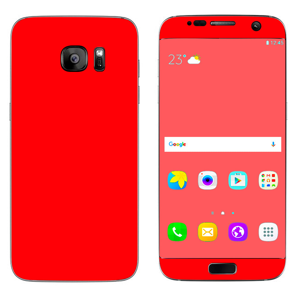  Bright Red Samsung Galaxy S7 Edge Skin