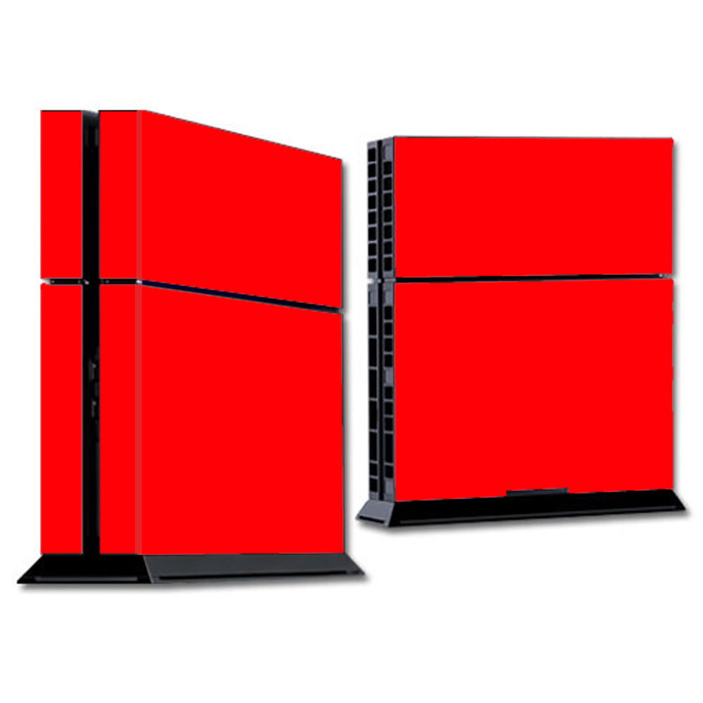  Bright Red Sony Playstation PS4 Skin