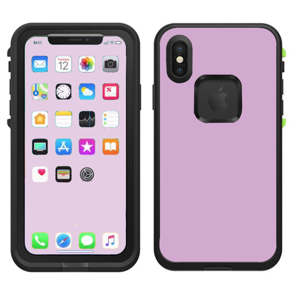 Solid Purple Lifeproof Fre Case iPhone X Skin