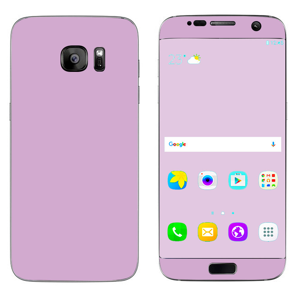  Solid Purple Samsung Galaxy S7 Edge Skin