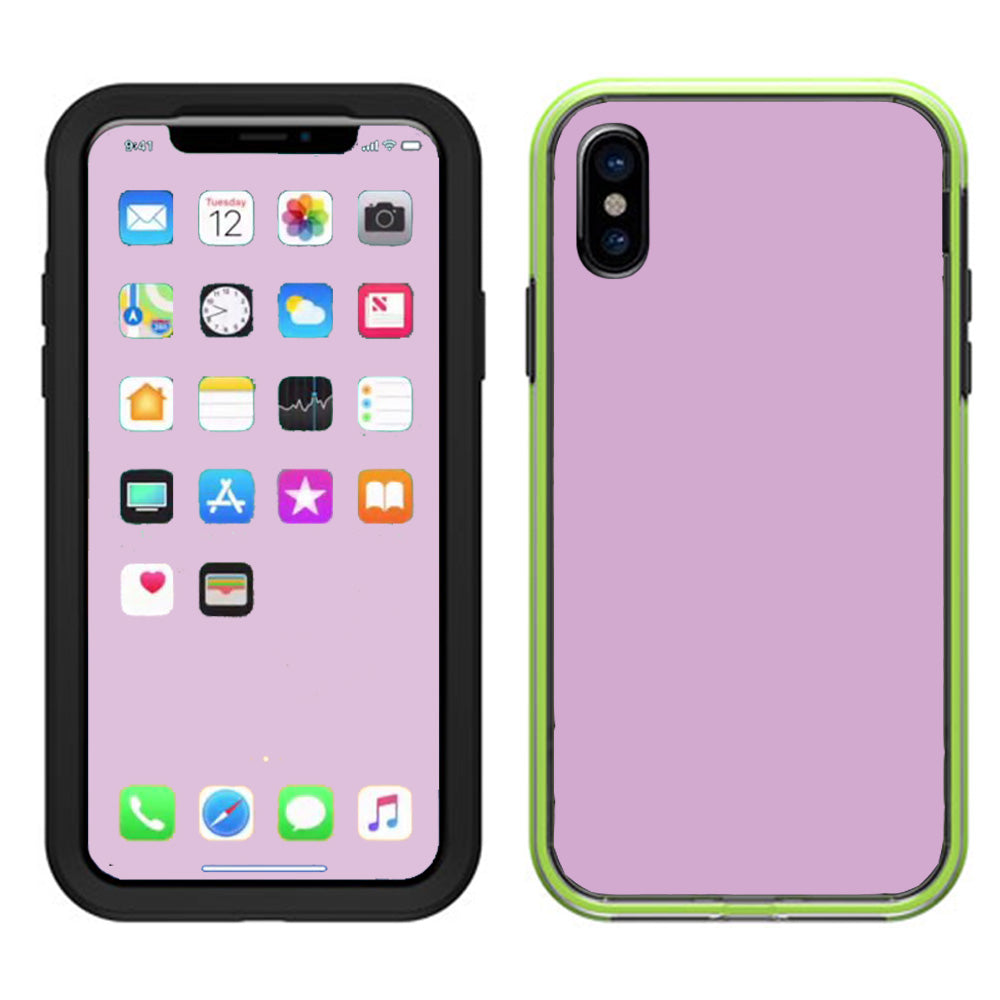  Solid Purple Lifeproof Slam Case iPhone X Skin