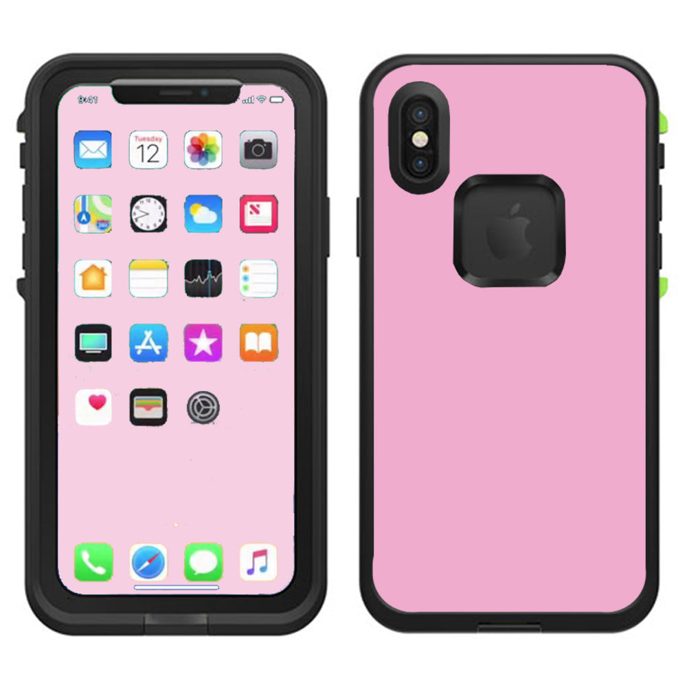  Subtle Pink Lifeproof Fre Case iPhone X Skin