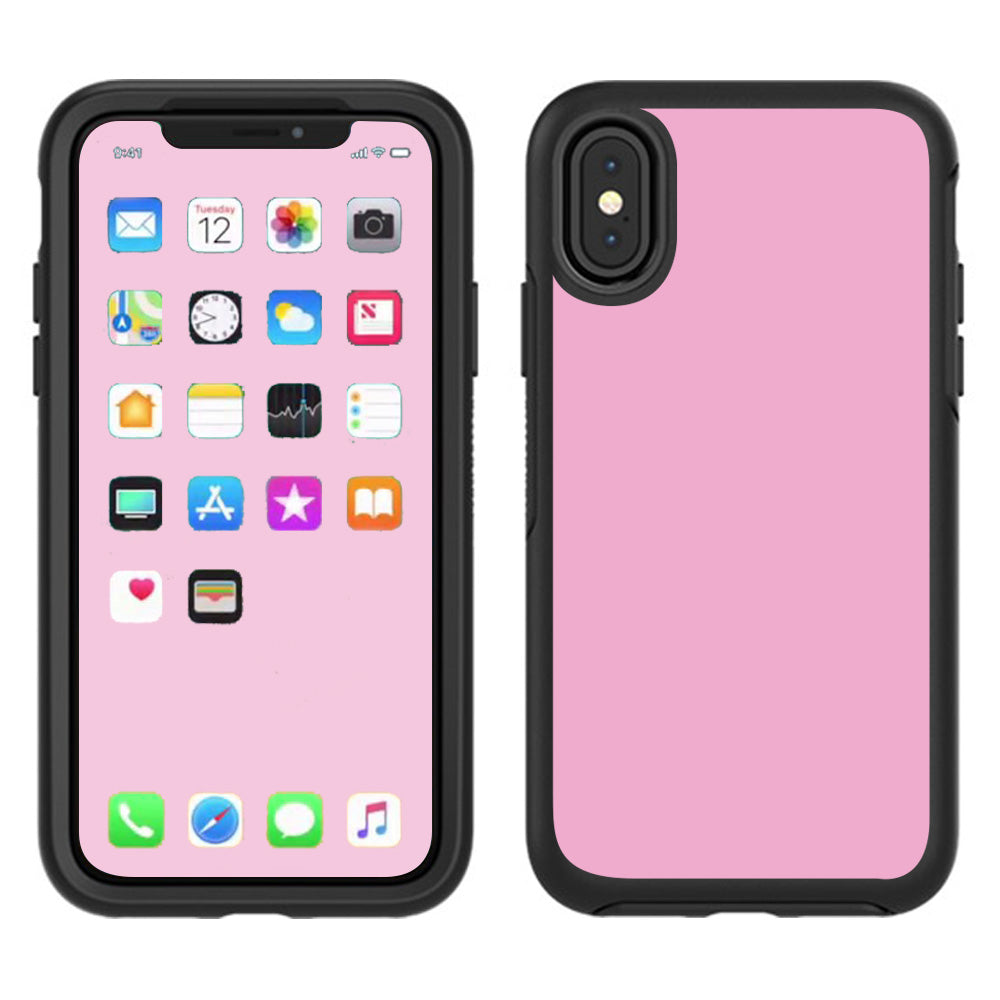  Subtle Pink Otterbox Defender Apple iPhone X Skin