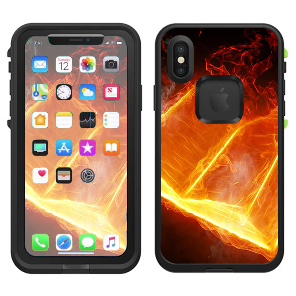  Fire, Flames Lifeproof Fre Case iPhone X Skin