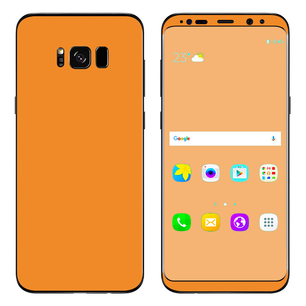  Dark Orange Samsung Galaxy S8 Skin