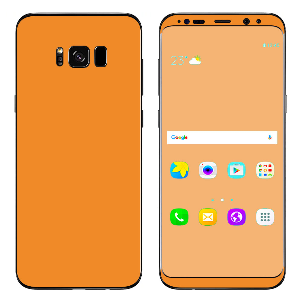  Dark Orange Samsung Galaxy S8 Plus Skin