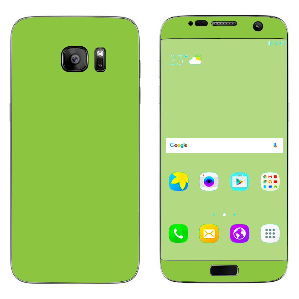  Lime Green  Samsung Galaxy S7 Edge Skin