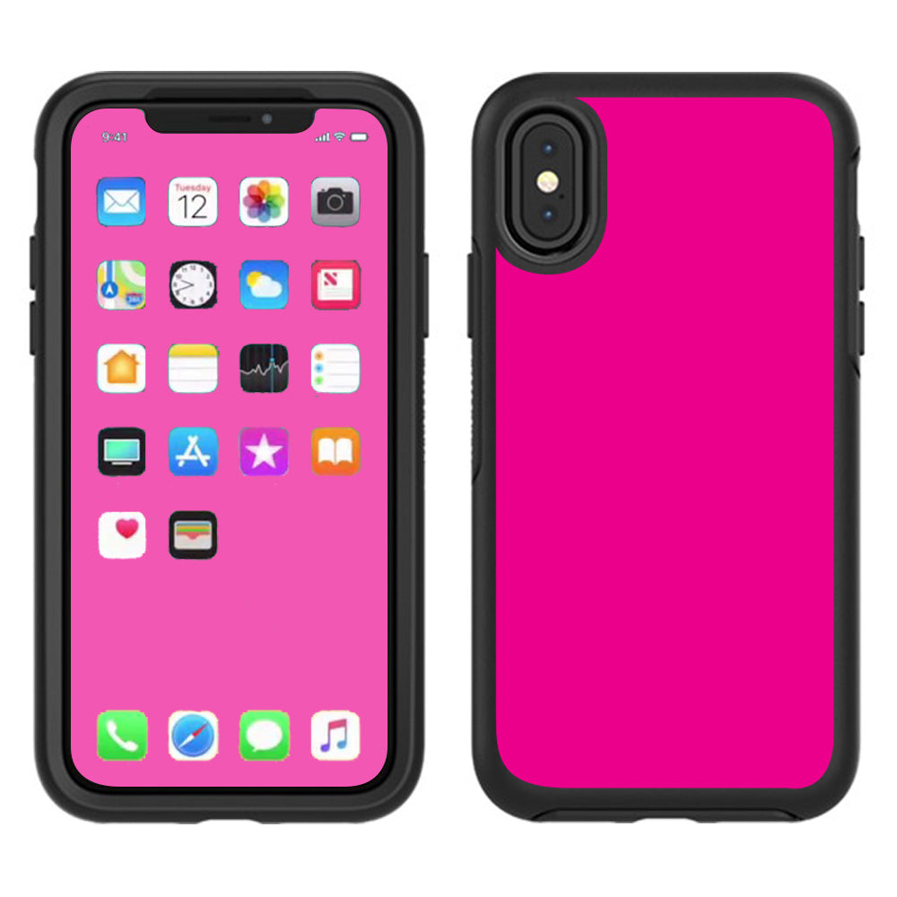  Hot Pink Otterbox Defender Apple iPhone X Skin