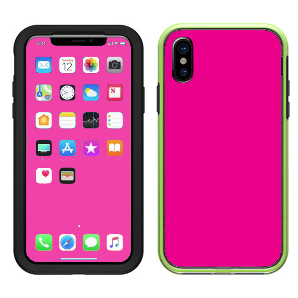  Hot Pink Lifeproof Slam Case iPhone X Skin