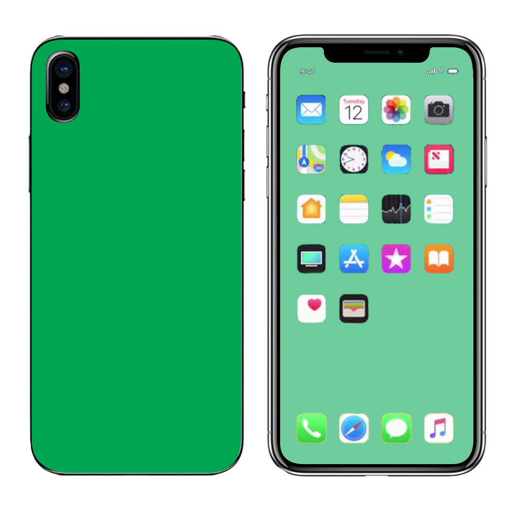  Light Green Apple iPhone X Skin