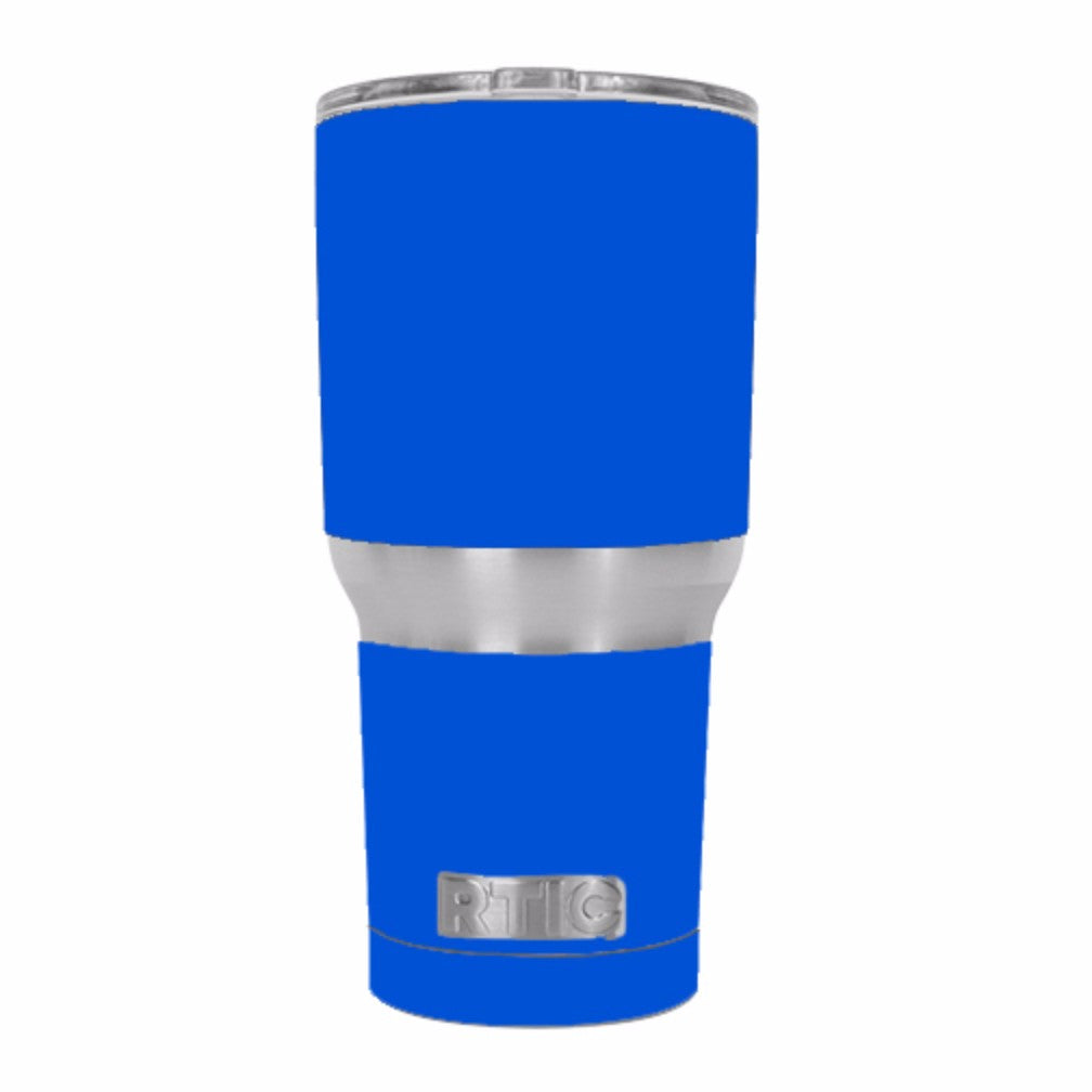  Solid Blue RTIC 30oz Tumbler Skin