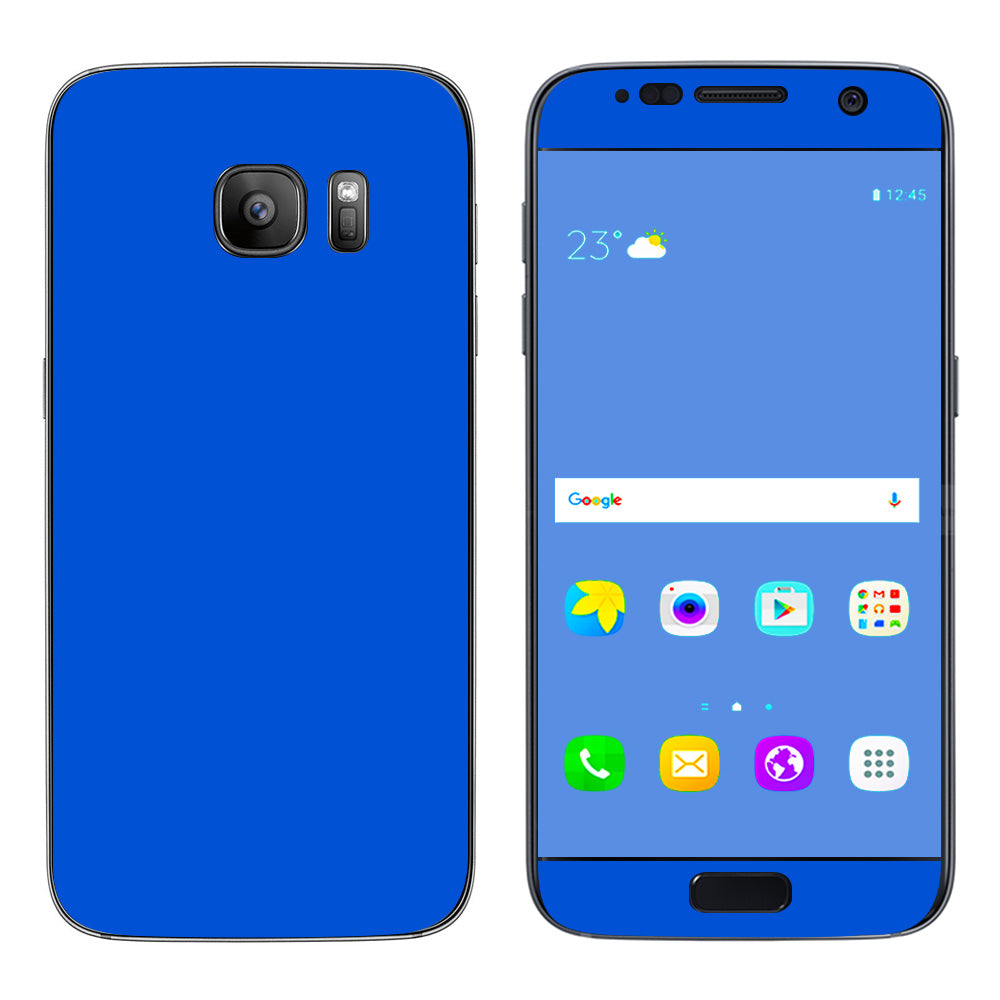  Solid Blue Samsung Galaxy S7 Skin